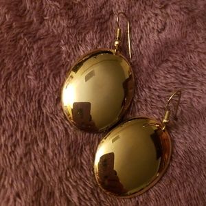 Gold dome earrings